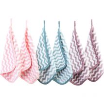 6 Serviette Lingette Démaquillante Lavable en Microfibre, Visage Skincare, Lingettes Petite Serviette Main Gant de Toilette Microfibre Chiffon
