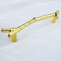 Ccykxa - 6PCS Armoire Boutons Tiroir Tirer Poignées pour Armoires de Luxe Armoire Tiroir PorteTree Branche Métal Tiroir Tire, Or, Trou Gap: 96mm
