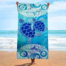 Ccykxa - Absorbent Sandproof Blanket, Sea Turtle Beach Towel, Sand Free Bath Towel, Beach Sheet, Quick Drying, for Travel, Swimming, Pool, Camping,