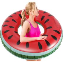 Anneaux de Natation en Forme de Queue de Sirène, Bouées d'Été Gonflable en pvc pour Enfant Ado Facile à Gonfler Transporter, Jouet Aquatique pour