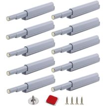 Appuyez pour ouvrir magnétique loquets Fermetures magnétiques push-open ouvre et ferme la porte avec une simple pression (10 pièces) - Ccykxa