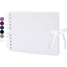 Ccykxa - Blanc Album Photo Scrapbooking 10x15 Livre Fait à La Main diy Album 40 Pages Cadeaux pour Bebe Valentin Anniversaire Enfant Mariage Voyage