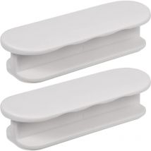 Blanc Lot de 2 poignées de porte de balcon adhésives poignées de porte de terrasse extérieure poignées de tiroir pour poignée de meuble, porte en