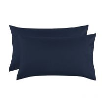 Bleu marine)Taie Oreiller 51x76 cm - Lot de 2 Taies d'Oreillers - Ccykxa