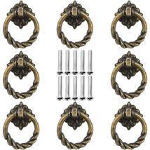 Bouton De Meuble Ancien, 8 Pièces Poignées De Tiroir, Tiroir De Porte Poignée, avec 10 Vis, pour Meuble, Armoire, Commode, Porte, Bouton De Meuble,