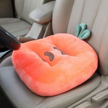 Carotte)Coussin de siège d'appoint de Voiture en Peluche, Coussin de siège de Voiture Mignon et Amusant, rehausseur, Coussin de Chaise de Bureau Sofa