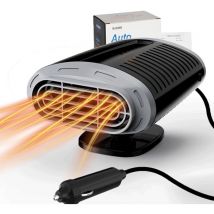 Chauffage de Voiture, 12V 150W Chauffage Soufflant pour Voiture, Portable Ventilateur de Chauffage et de Refroidissement 2 en 1, Chauffage Rapide