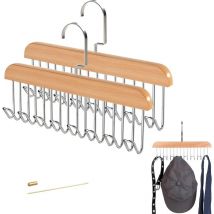 Ccykxa - Cintre en pour Ceintures, Cintres Porte-Cravates, Porte-Cravates, Porte-Foulard, Porte Cravate, Cintre Antidérapant Cravates Clips, Convient