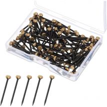 Clous de Suspension, 50 pcs Cintres Photo Clous Cintres Clous de Cadre Photo Picture Pins avec Boîte de Rangement en Plastique Petit Clou x Pointe