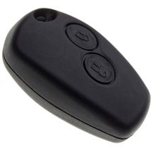 Coque de Clé sans Lame Compatible avec Dacia Duster, Sandero, Sandero Stepway, Logan, Lodgy Boitier Clef Plip Voiture Télécommande 2 Boutons - Ccykxa