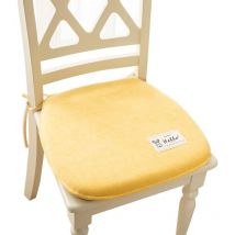 Ccykxa - Coussin Chaise Cuisine Lavable, Galette De Chaise Lot De 2 avec Attaches, Antidérapant, Galette De Chaise Dehoussable, Coussins De Chaises