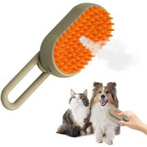 Ccykxa - Dampfende Katzenbürste, Dampfende Katzenhundebürste, 3-in-1-Spray-Massagekamm für Katzen, Dampfende Katzenbürste zur Massage,
