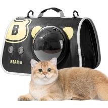 Design artistique : le design transparent de notre boîte de transport pour chat permet à votre animal de compagnie de se sentir en sécurité lors de