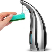 Ccykxa - Distributeur de Savon Automatique, 300ML Distributeur de Savon Electrique avec Capteur, IPX6 Distributeur de Savon Etanche pour Cuisine et
