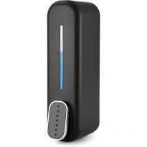 Ahlsen Distributeur de savon un support mural - 350 ml - Pour salle de bain, cuisine, bureau, noir