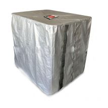 Ccykxa - Funda para tanque de agua, para ibc de 1000 l, funda protectora para contenedor de agua, a prueba de polvo, anti-UV y anti-lluvia, 120 x 100