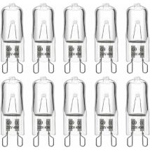 Ccykxa - G9 Halogen Bulb 40W 230V, Pack of 10-1342mm, 480LM 2900K Warm White Dimmable, G9 Capsule Bulbs, for Chandeliers, Landscape Lamps, Wall