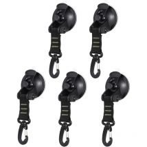 Ccykxa - Heavy Duty Vacuum Suction Cup with Hook, Removable Strong Suction Cup Hooks, Versatile Reusable Securing Hook for Outdoor, Car, Camping,