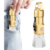 Lampe de poche de camping, lampes de poche Lampe de poche portable étanche - Petite lampe de poche avec crochet, lampe de poche Portable usb réglable