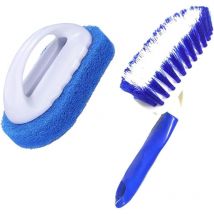 Le kit d'accessoires de nettoyage contient 1 brosse à récurer et 1 éponge de nettoyage pour jacuzzi pour le nettoyage de piscine, spas, jacuzzi,