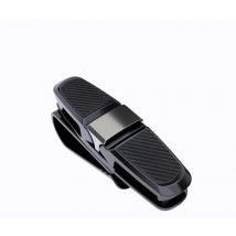 Lot de 1 Porte-Lunettes pour Pare-Soleil, avec Clip pour Lunettes de Soleil ou Cartes, Noir - Ccykxa