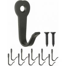 Lot de 10 crochets classiques pour vestiaires, crochets en fer, crochets métalliques, crochets pour photos, style vintage maison de campagne rétro,