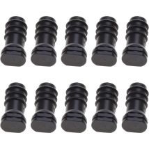 Lot de 10 raccords de tuyau d'arrosage de 16 mm - Joint d'étanchéité en plastique - Bouchon d'irrigation goutte à goutte - Raccords de tuyau