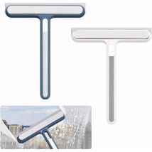 Lot de 2 planches à laver avec silicone, planches à laver avec rebord de fenêtre, rasoir avec douches ultra douces, pour douches, carreaux, miroirs,