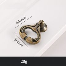 Lot de 5 boutons de bague vintage décoratifs en bronze pour tiroir d'armoire - Ccykxa