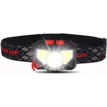 Ccykxa - mains libres Led phare capteur de mouvement lampe frontale phare led torche batterie intégrée inductive avec boîte Portable
