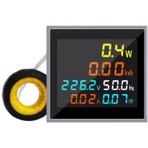Ccykxa - Mini compteur d'énergie ca 1 phase 110V 220V 100A voltmètre ampèremètre wattmètre testeur de fréquence hd lcd affichage facteur de puissance