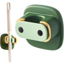 CCYKXA Mop Clips Wall Mounted Mop Holder - Punch-Free Self-Adhesive Garden Tool Organizer, Mop Broom Holder Tools for Balcony, Bathroom, Garage