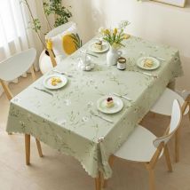 Nappe Rectangulaire en Vinyle, Nappes en RéSistantes à l'eau Et à l'huile, Nappes Nettoyables à l'eau, Convient pour Les Tables à Manger, Les Buffets