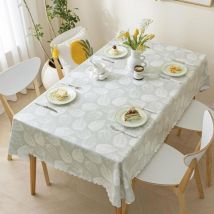 Nappe Rectangulaire en Vinyle, Nappes en RéSistantes à l'eau Et à l'huile, Nappes Nettoyables à l'eau, Convient pour Les Tables à Manger, Les Buffets
