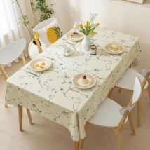 Nappe Rectangulaire en Vinyle, Nappes en RéSistantes à l'eau Et à l'huile, Nappes Nettoyables à l'eau, Convient pour Les Tables à Manger, Les Buffets