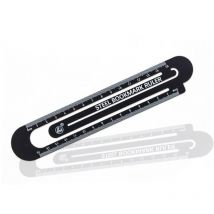 Noir, 15 cm)Règle marque-page multifonction en métal - Outil de mesure - Ccykxa