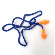 CCYKXA orange. Lot de 20 paires de bouchons d'oreilles filaires réutilisables en silicone pour suppression du bruit et protection auditive