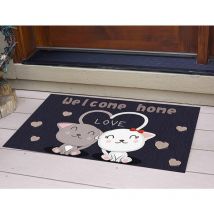 Paillasson Tapis de Porte de Bienvenue Tapis Entree Exterieur Paillasson Extérieur Paillasson avec Base Antidérapant Paillasson Bienvenus chez Nous