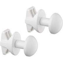 Ccykxa - Paire de Porte-Serviettes Handy Grip sans Trous pour Tubes Ronds, visses au radiateur sèche-Serviettes sans perçage - Fabriqué en Italie