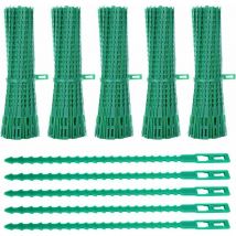 SNQ - ccykxa - Paquete de 500 bridas para plantas, ajustables de 17 cm, de plástico flexible, para sujetar las plantas.