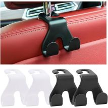 CCYKXA Pieces Car Headrest Hooks, Universal Car Storage Hook, Car Seat Hook Accessories for Headrest, Handbag, Purse, Coats, Shopping Bag