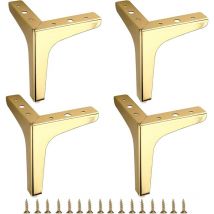 Pied de canapé en métal 15 cm 4 pcs Pieds de Meubles Modernes Canapé Meubles Riser Pieds Pieds de Remplacement pour Meubles de Bricolage pour Meuble