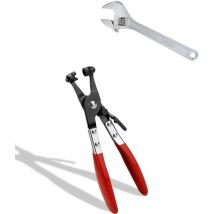 Ccykxa - Pince a Collier, Pince Collier Durite, Pince a Collier Durite Pour Lnstallater et Le Retraiter Tuyau de Faisceau de Tube de Gorge Droit
