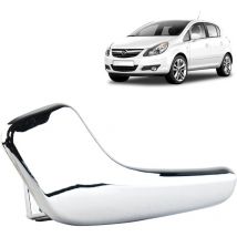 Poignée de porte intérieure compatible pour Opel Corsa d (2006-2014) avant ou arrière gauche (côté conducteur) (chromée)136044, 13297813 - Ccykxa