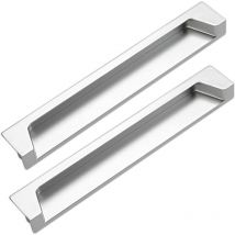 Poignée Encastrable pour Porte Coulissante, Lot de 2 Cachées Boutons de Tiroir en Alliage de Zinc pour Portes Coulissantes d'armoire de Tiroir,Avec