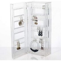 Ccykxa - Porte Bijoux Rangement Bijoux Pliable Support Bijoux Presentoir Boucle d'oreille Rangement, Collier Porte Boucles d'oreilles Presentoir
