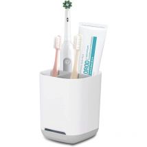 Porte Brosse à Dents, Support Brosse a dent Electrique, Porte Brosse à Dents et Tubes de Dentifrice, Pporte-brosses à Dents avec Trou de Vidange