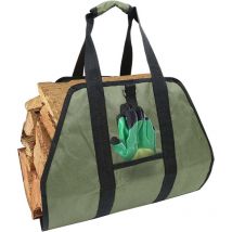 Ccykxa - Porte-bûches Rangement étanche pour cheminée - Porte-Sac en Bois Chauffage Oxford, Grancapacité Stockage Porte-bûches Camping en Plein air