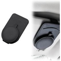 CCYKXA Porte Lunettes pour Voiture, 1 Pièces Cuir Clip de Support de Lunettes de Visière de Voiture, Clip de Support de Lunettes de Soleil pour