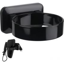 Porte Sèche Cheveux Seche Cheveux Mural Support de sèche-Cheveux Percage Porte Seche Cheveux Support Porte Seche Cheveux sans Percage Support Seche